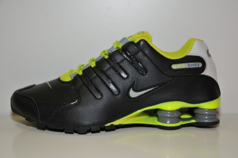 Black And Neon Green Nike Shox